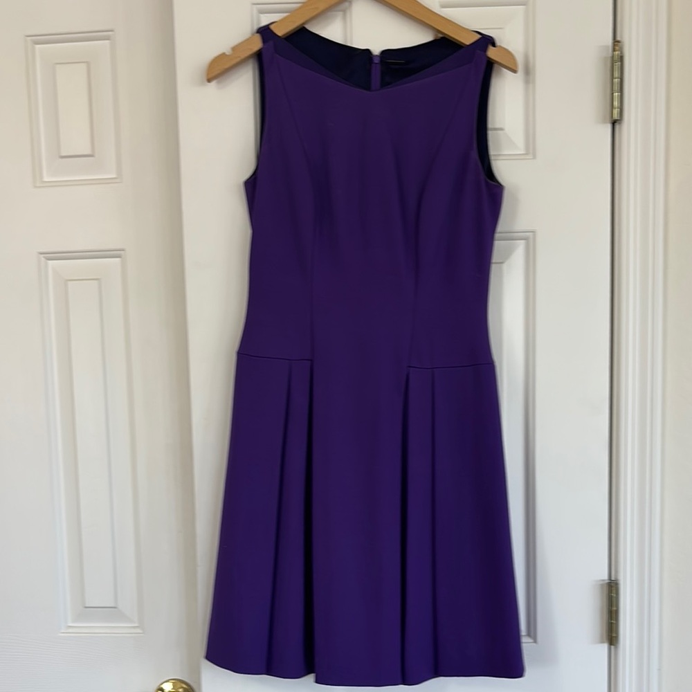 Elegant Purple Sleeveless Dress